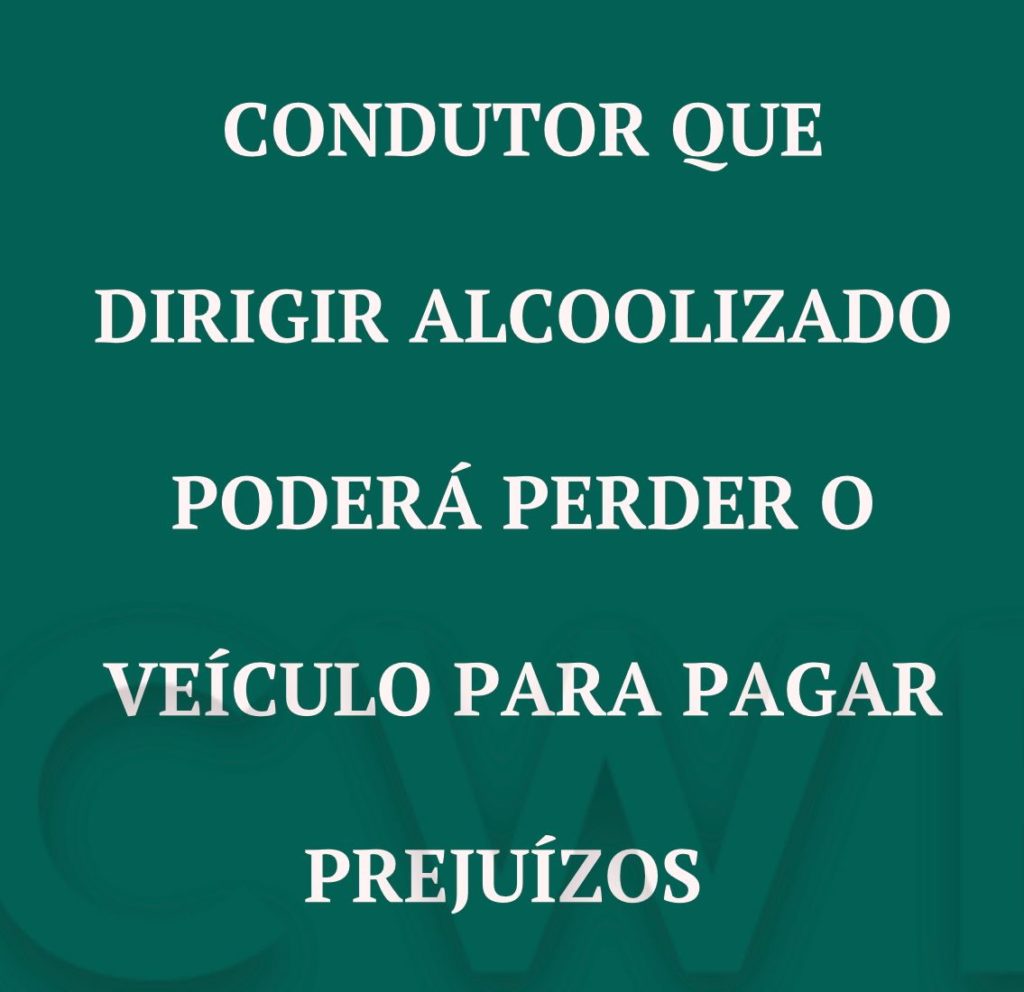Motorista embriagado que causar morte poderá perder o veículo