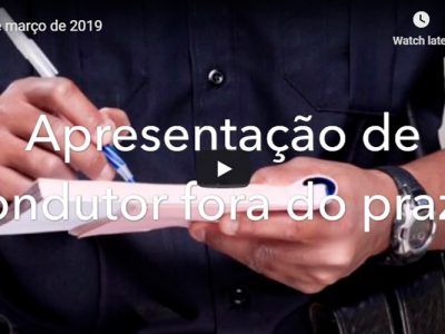 apresentar condutor