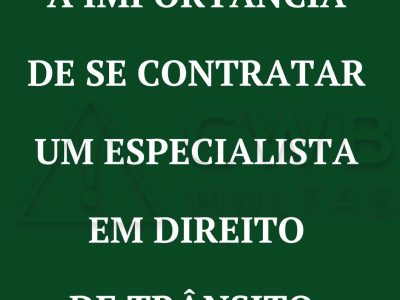 Especialista direito transito