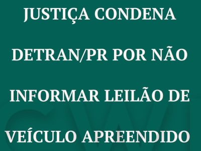 Justiça Leilão Veiculo Apreendido