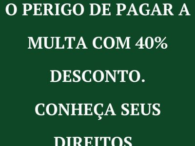 multa 40% desconto