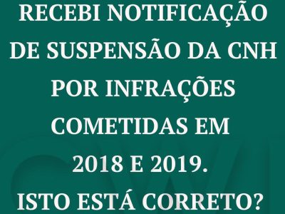 suspensão da cnh